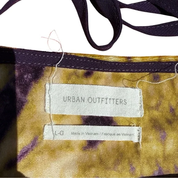 Urban Outfitters Purple and Gold Mini Dress size Large - Picture 11 of 13